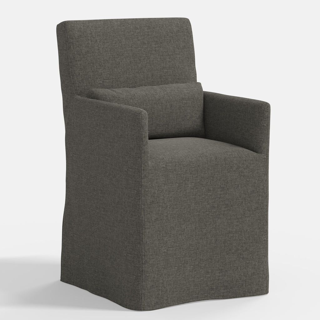 Lindy Slipcovered Arm Dining Chair