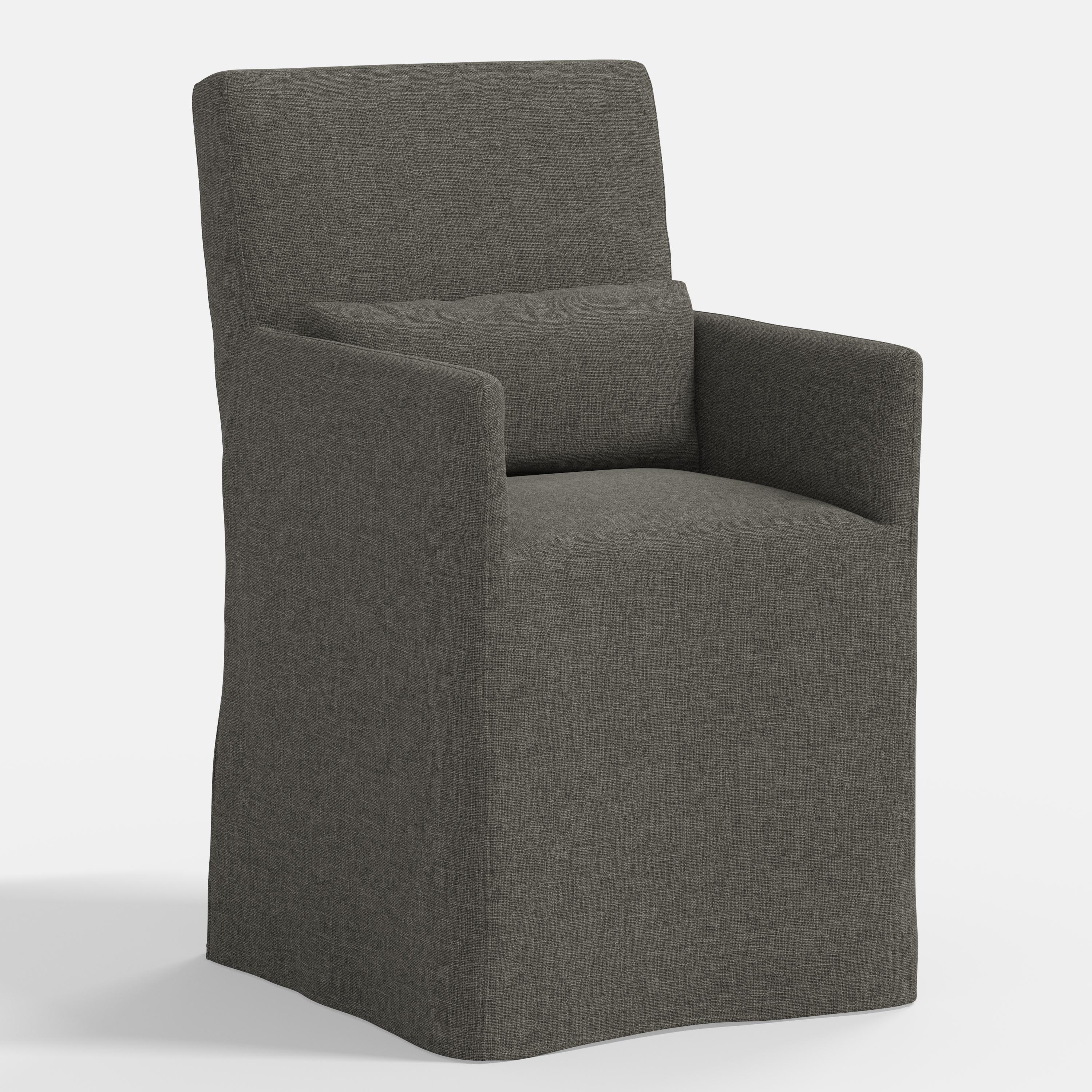 Lindy Slipcovered Arm Dining Chair