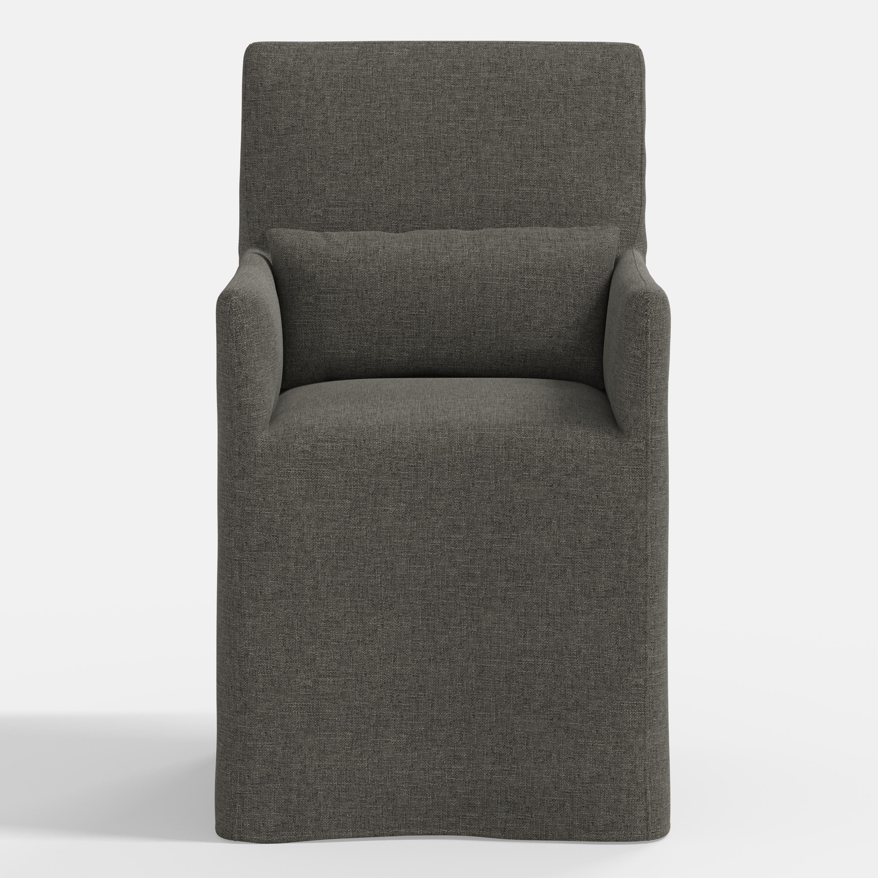 Lindy Slipcovered Arm Dining Chair