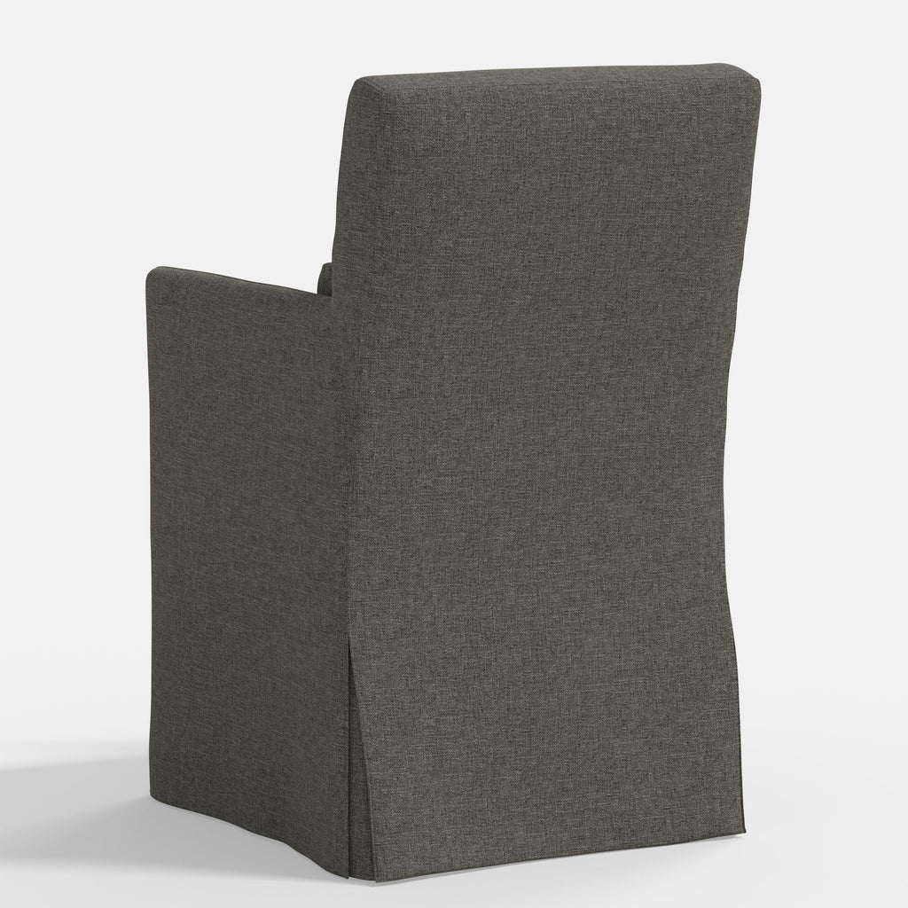 Lindy Slipcovered Arm Dining Chair