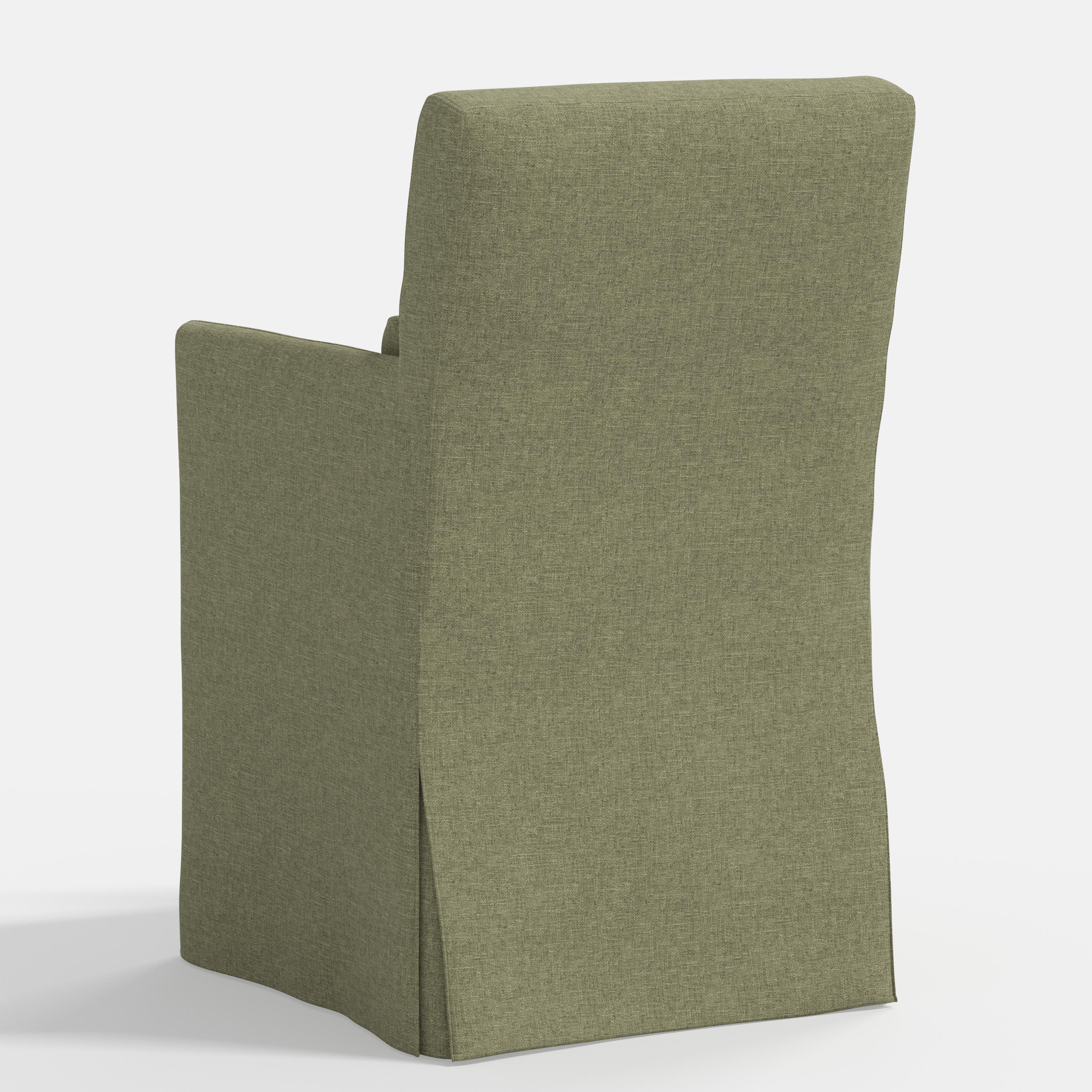 Lindy Slipcovered Arm Dining Chair