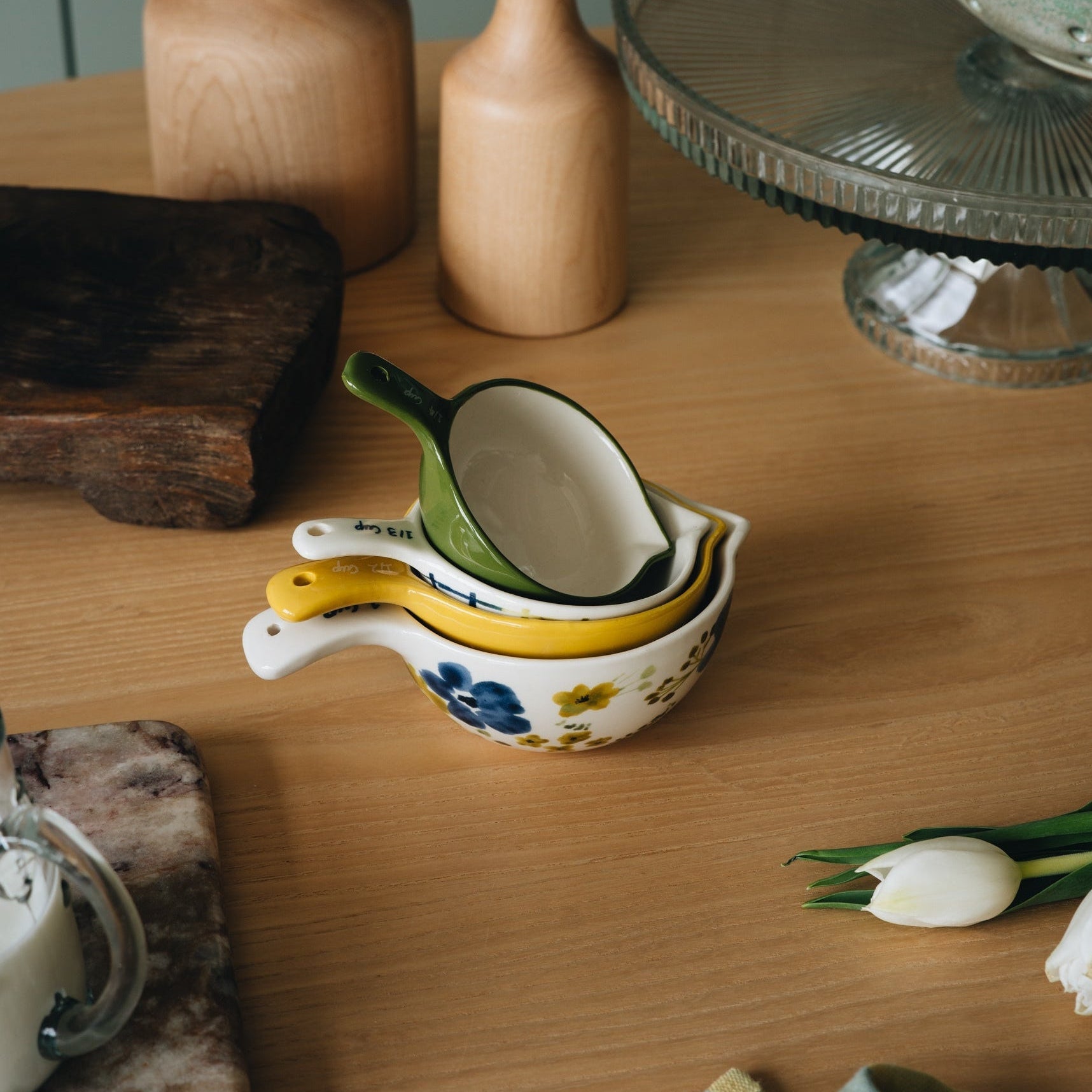 Hand Painted Measuring Cups