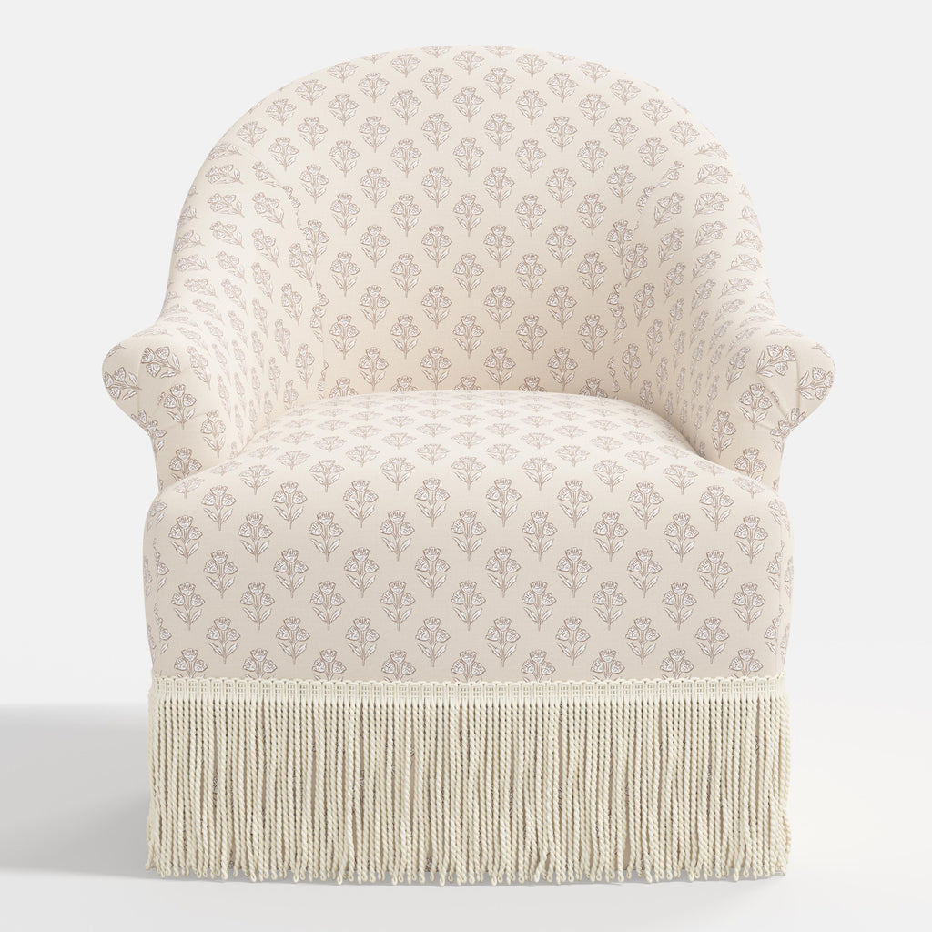 Marie Swivel Chair in Francie Cream