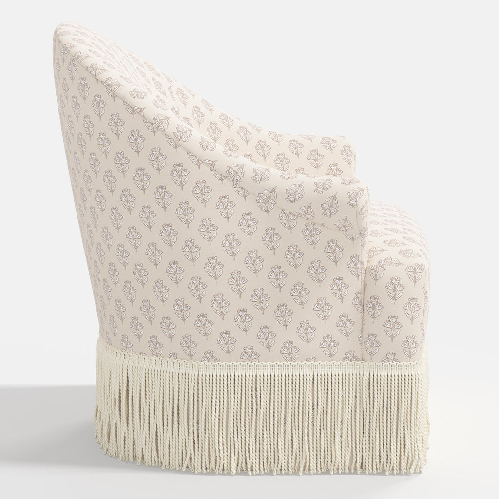 Marie Swivel Chair in Francie Cream