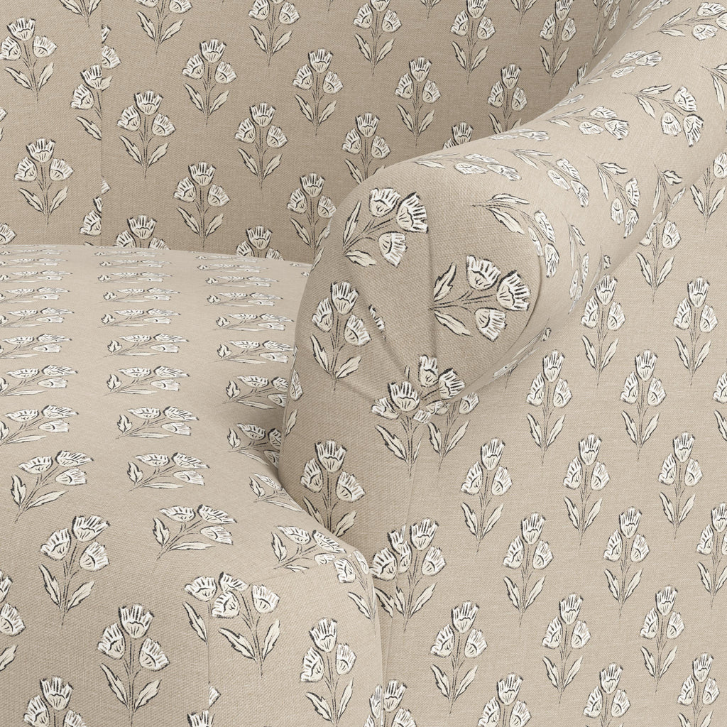 Marie Swivel Chair in Francie Tan