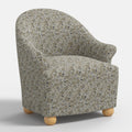 Marie Bun Foot Chair in Dogwood Floral Flint