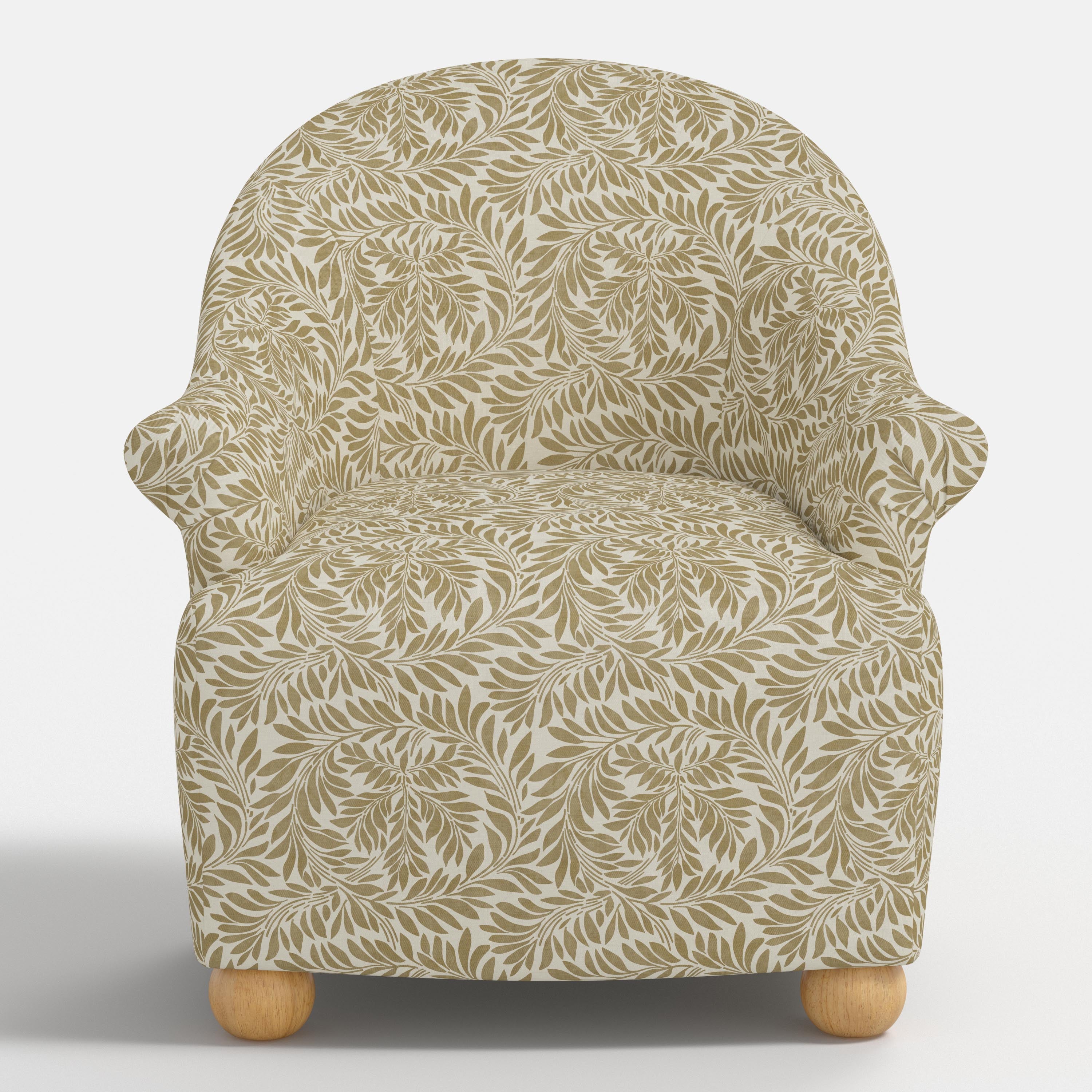 Marie Bun Foot Chair in Georgian Vine Dijon