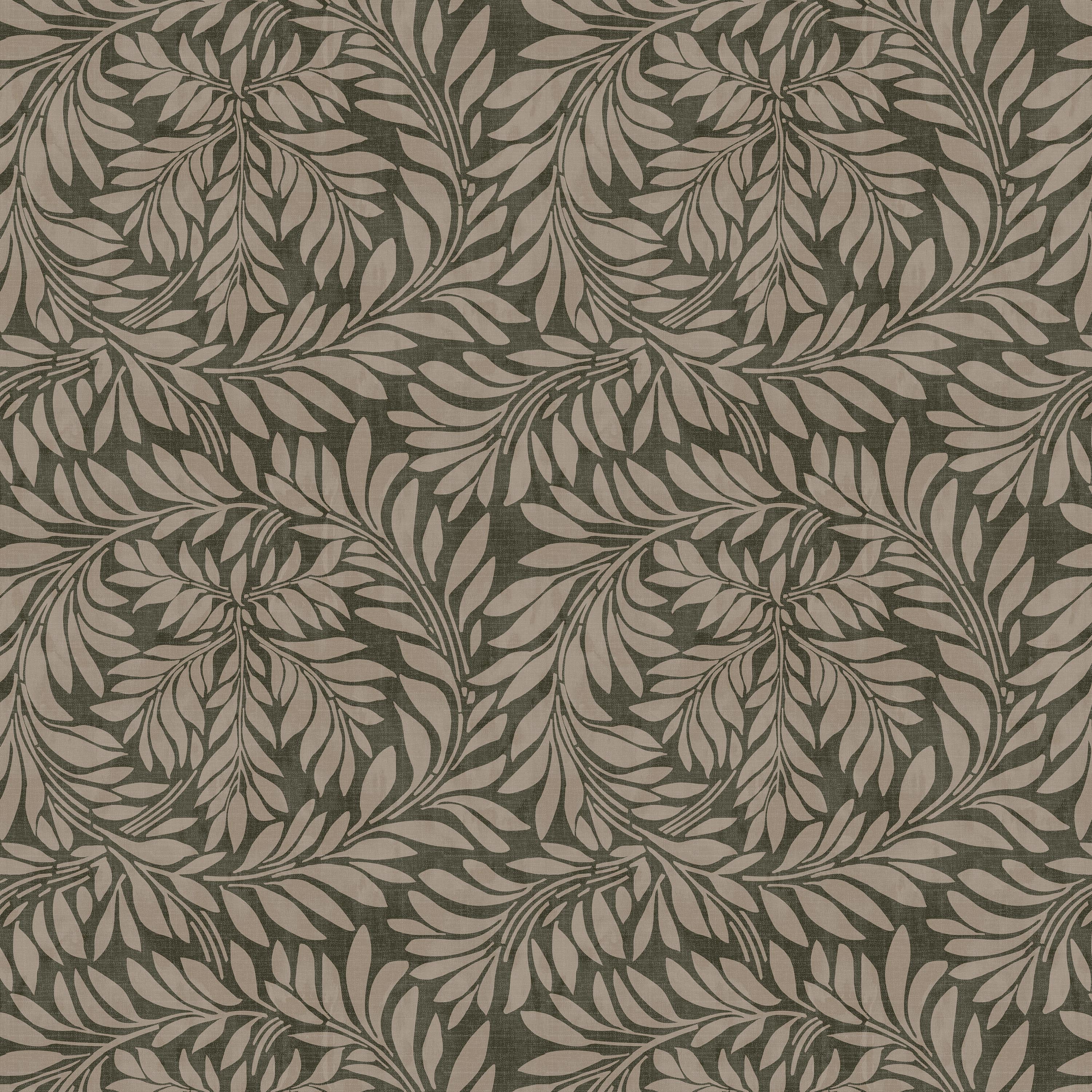 Marie Bun Foot Chair in Georgian Vine Olive Mauve