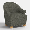Marie Bun Foot Chair in Georgian Vine Olive Slate