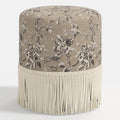 Ann Ottoman in Michigan Bird Toile Sand