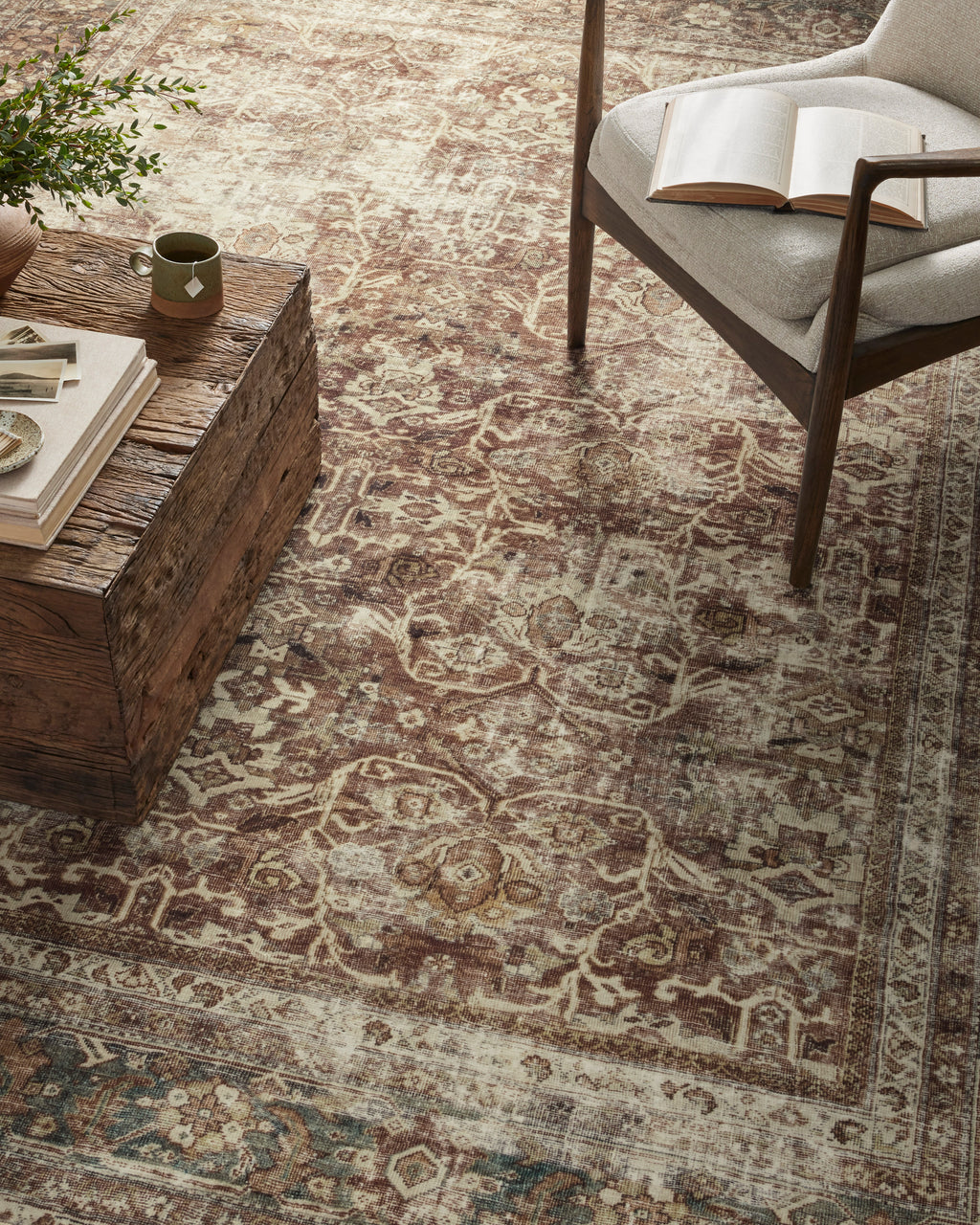 Magnolia Home by Joanna Gaines x Loloi Sinclair Rust Lagoon SIN-01