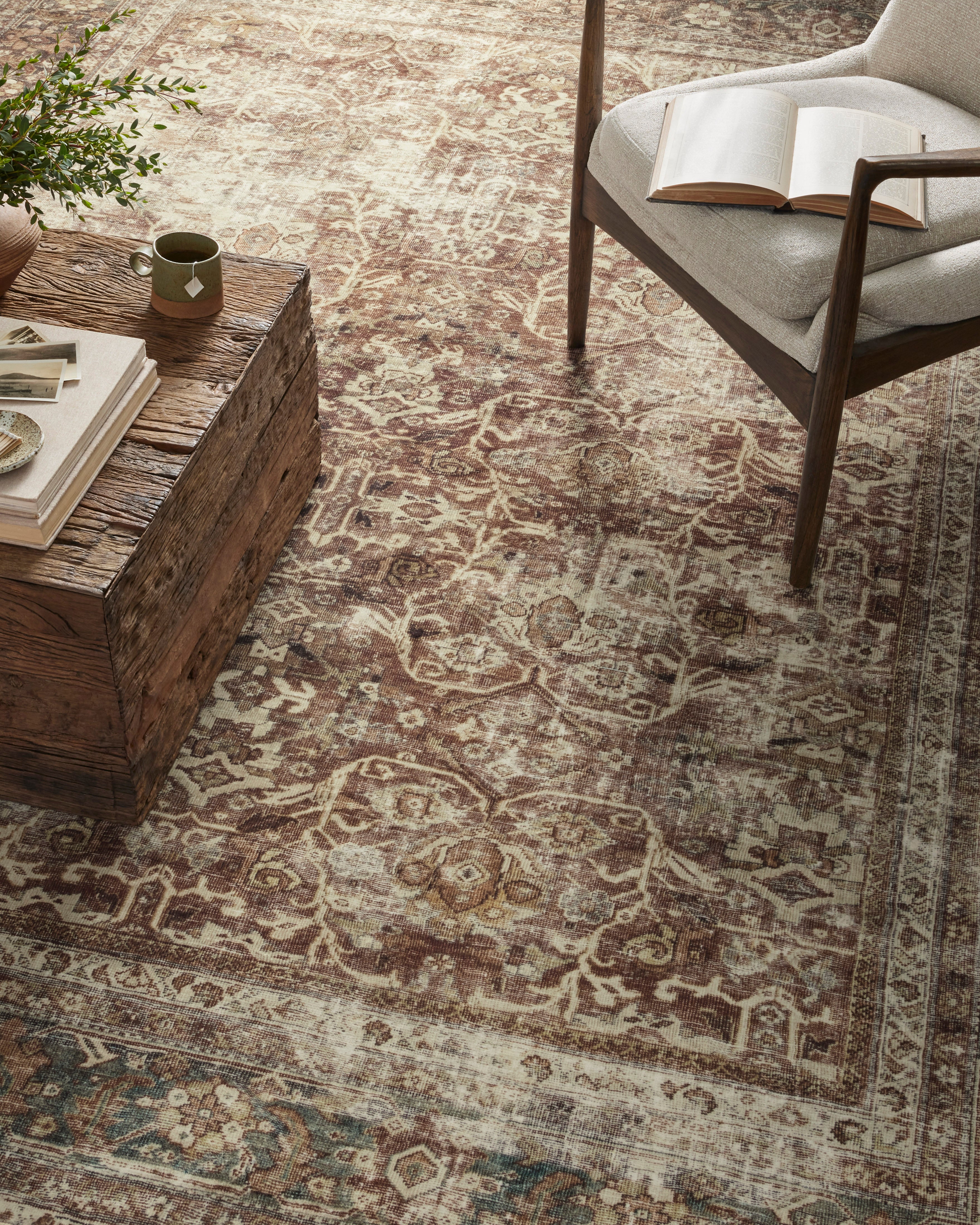 Magnolia Home by Joanna Gaines x Loloi Sinclair Rust Lagoon SIN-01