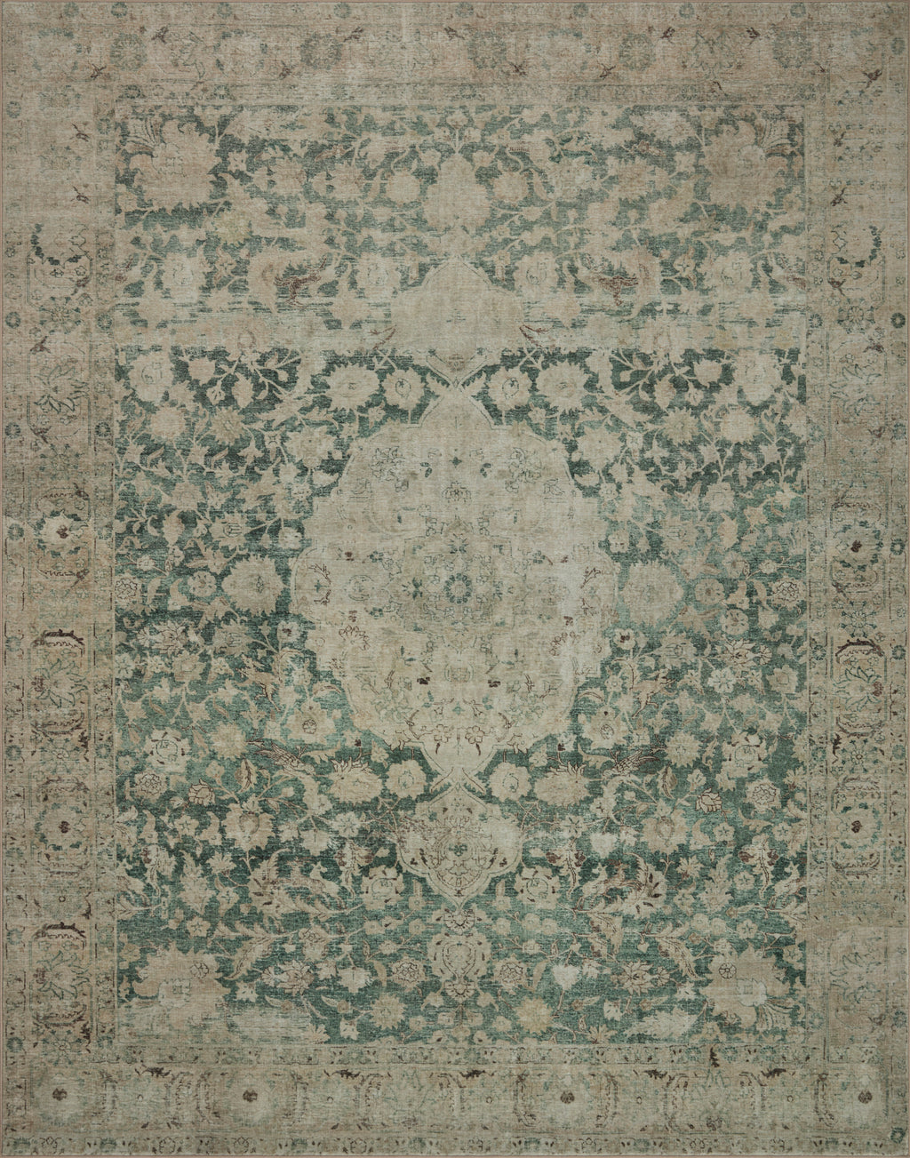 Magnolia Home by Joanna Gaines x Loloi Sinclair Jade Sand SIN-05