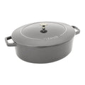 STAUB Cast Iron 6.25-qt Shallow Oval Dutch Oven