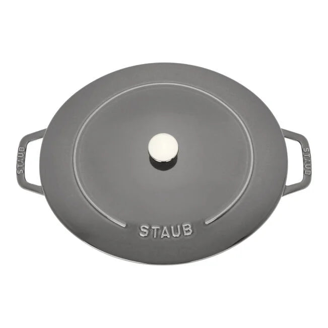 STAUB Cast Iron 6.25-qt Shallow Oval Dutch Oven