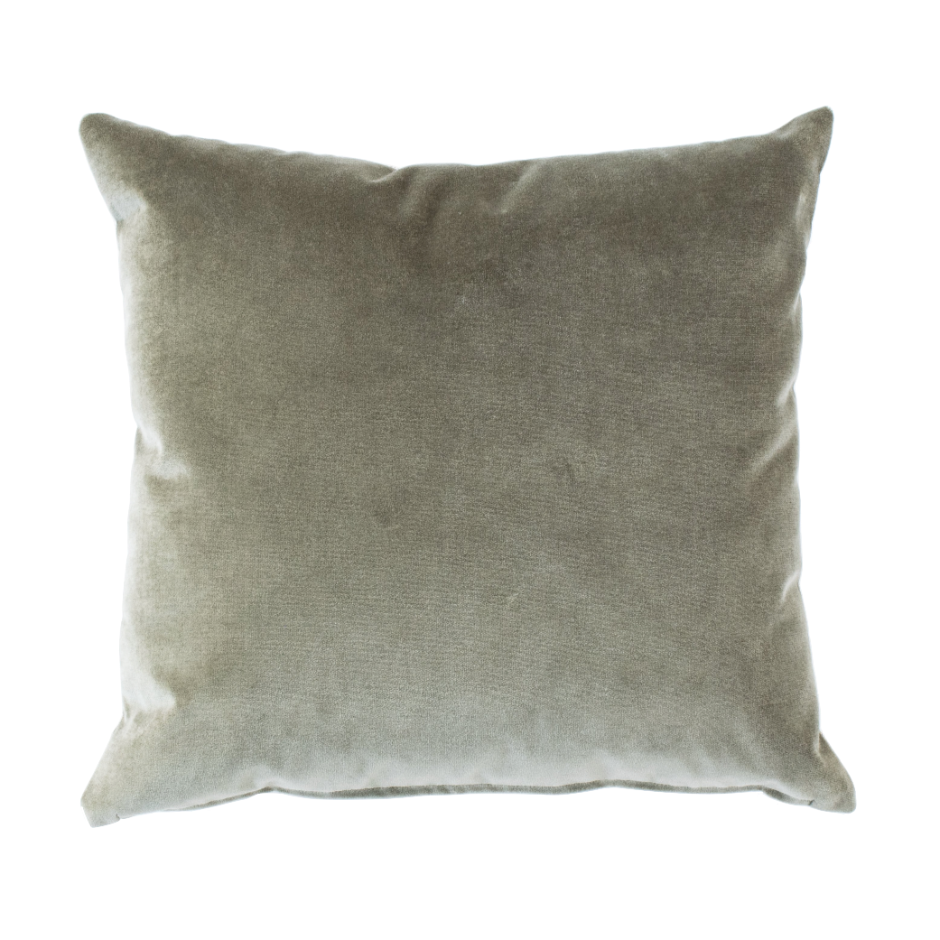 S|H Moss Velvet Designer Pillow Cover