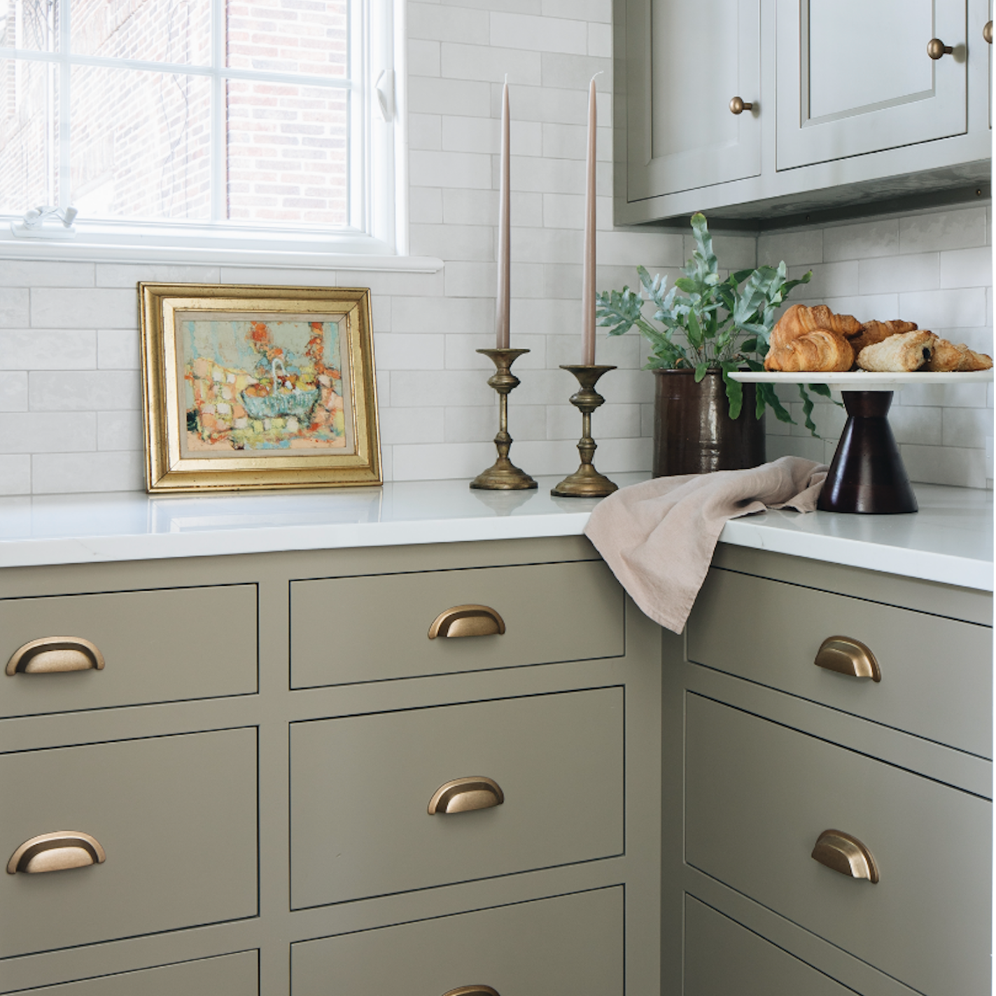 Cotswold Green Cabinetry Sample