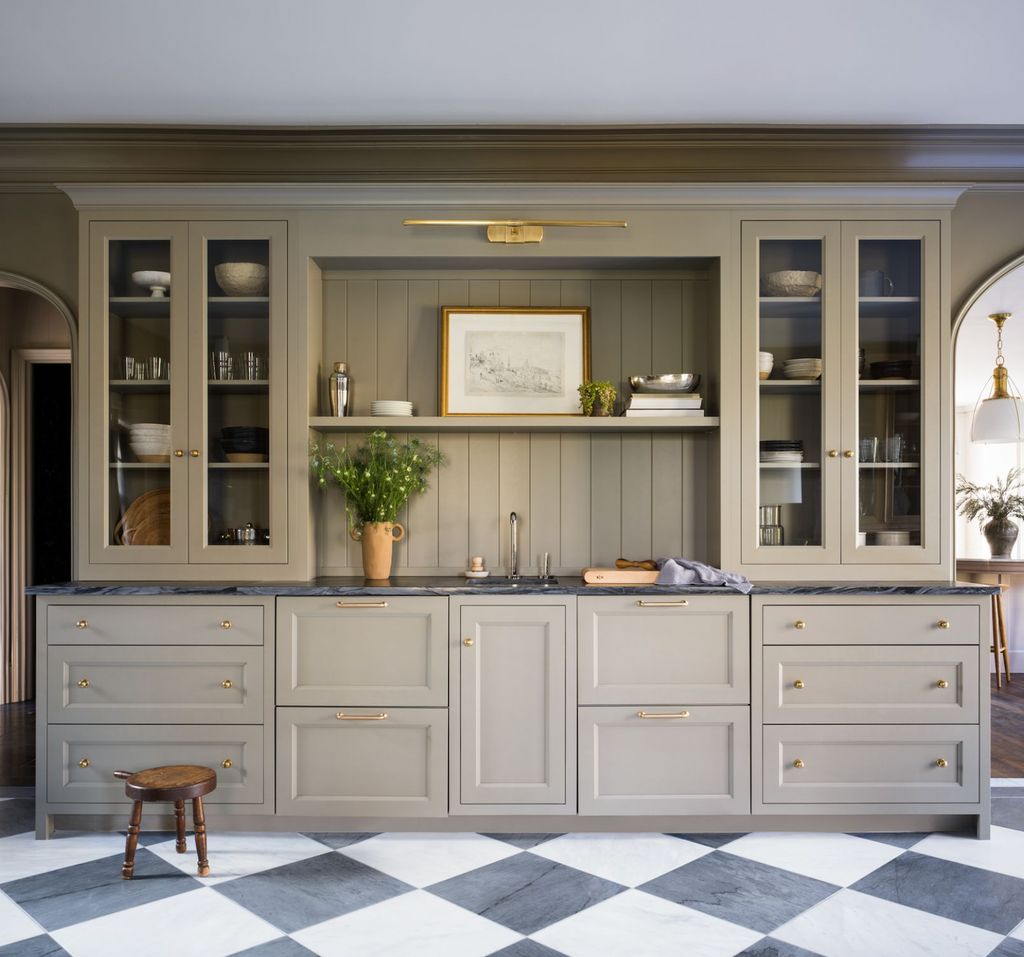 Cotswold Green Cabinetry Sample