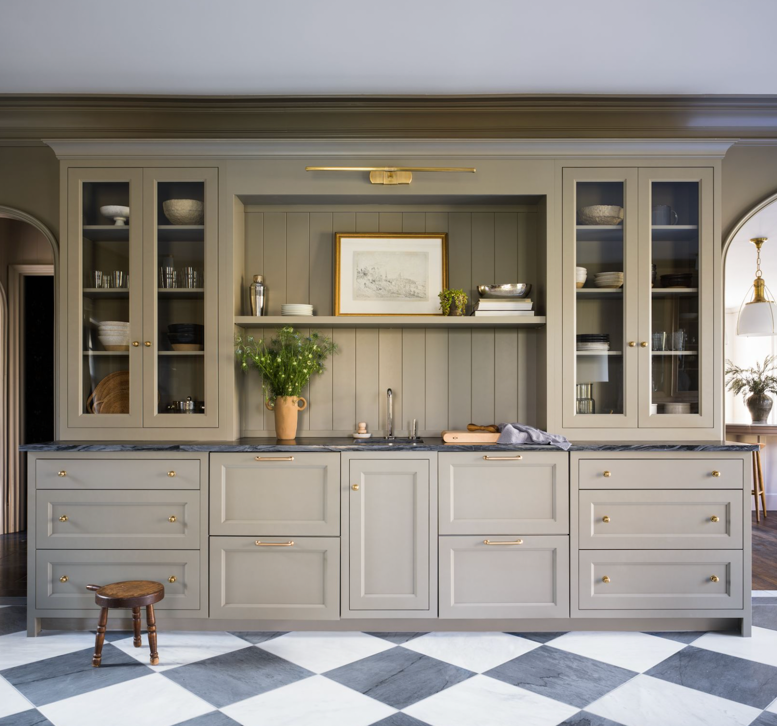 Cotswold Green Cabinetry Sample