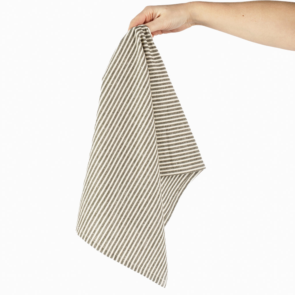 Striped Linen Kitchen Towel