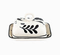 Sofia Hand-Painted Stoneware Butter Dish
