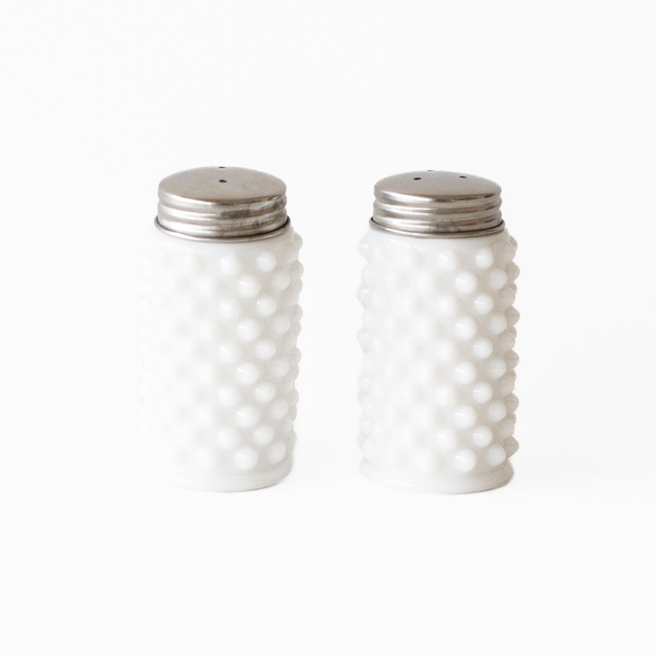 Milk Glass Salt & Pepper Shakers