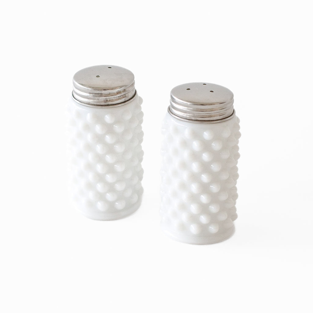 Milk Glass Salt & Pepper Shakers