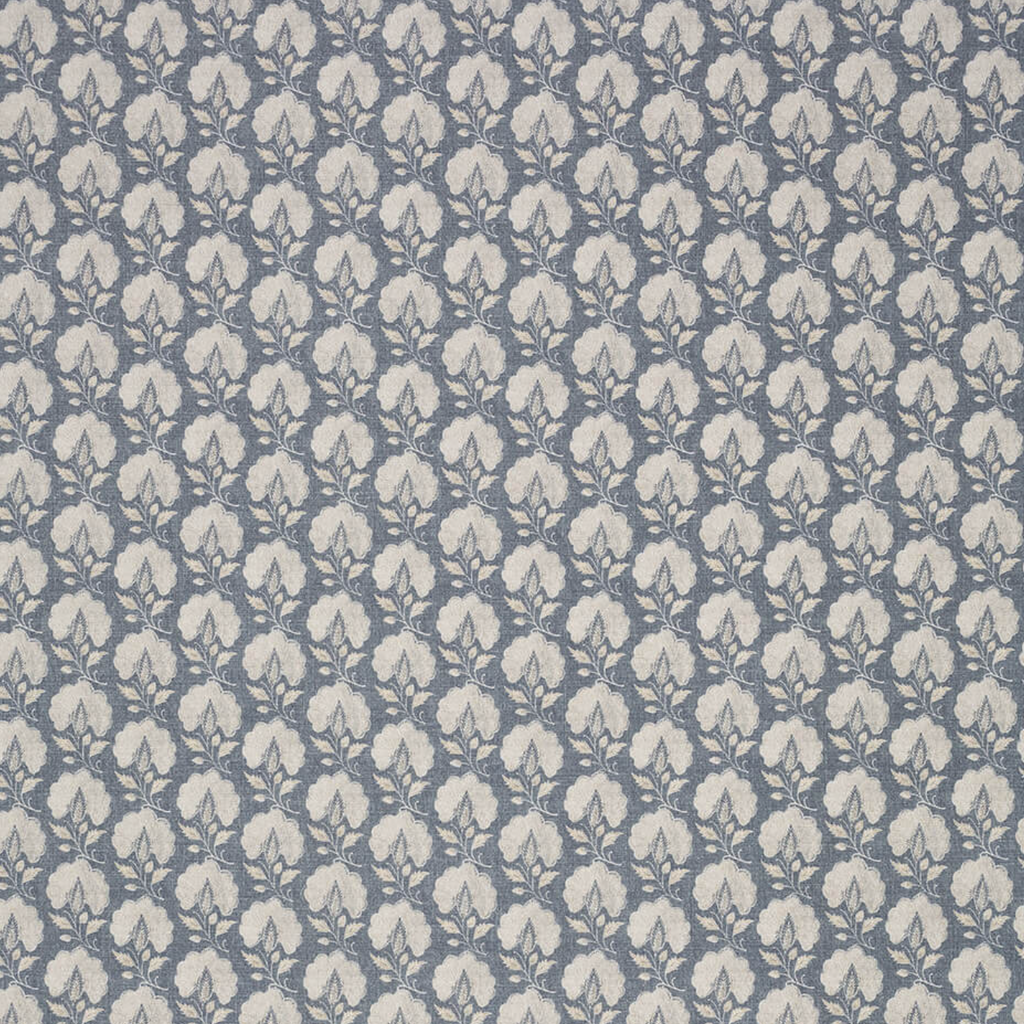 Slate Floral Fabric Swatch