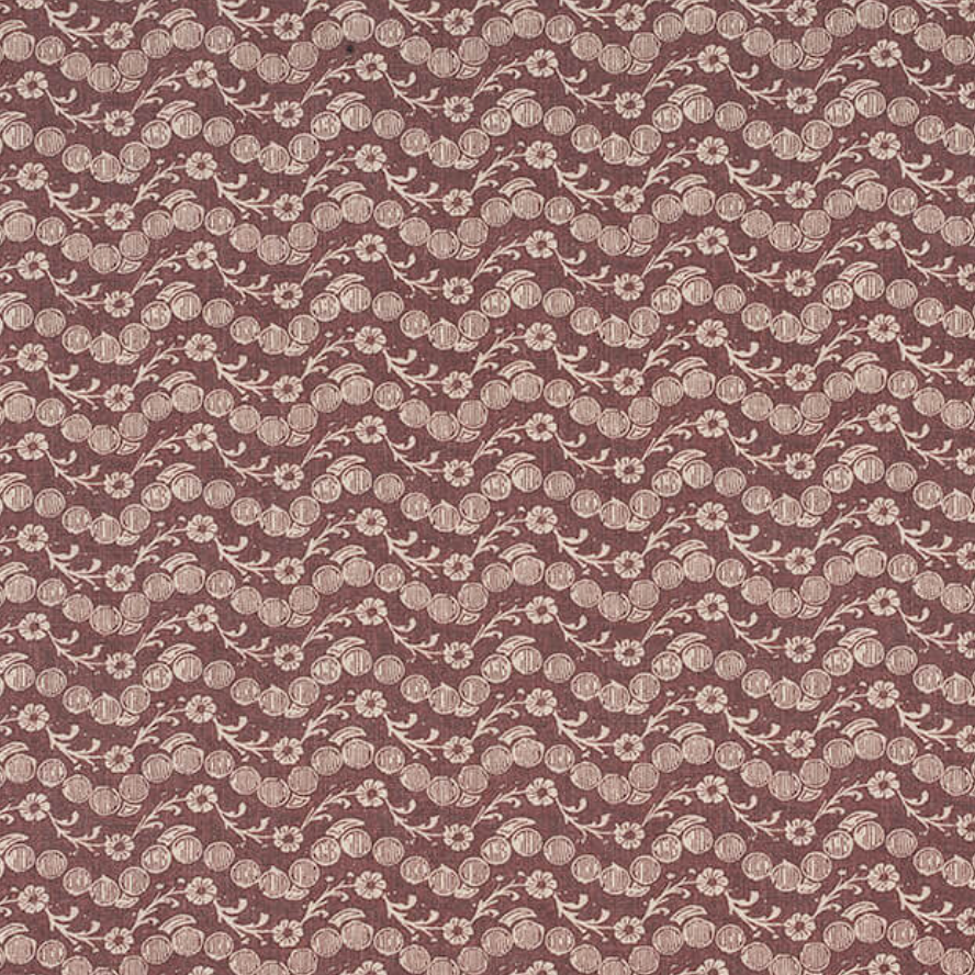 Climbing Floral in Burgundy Fabric Swatch