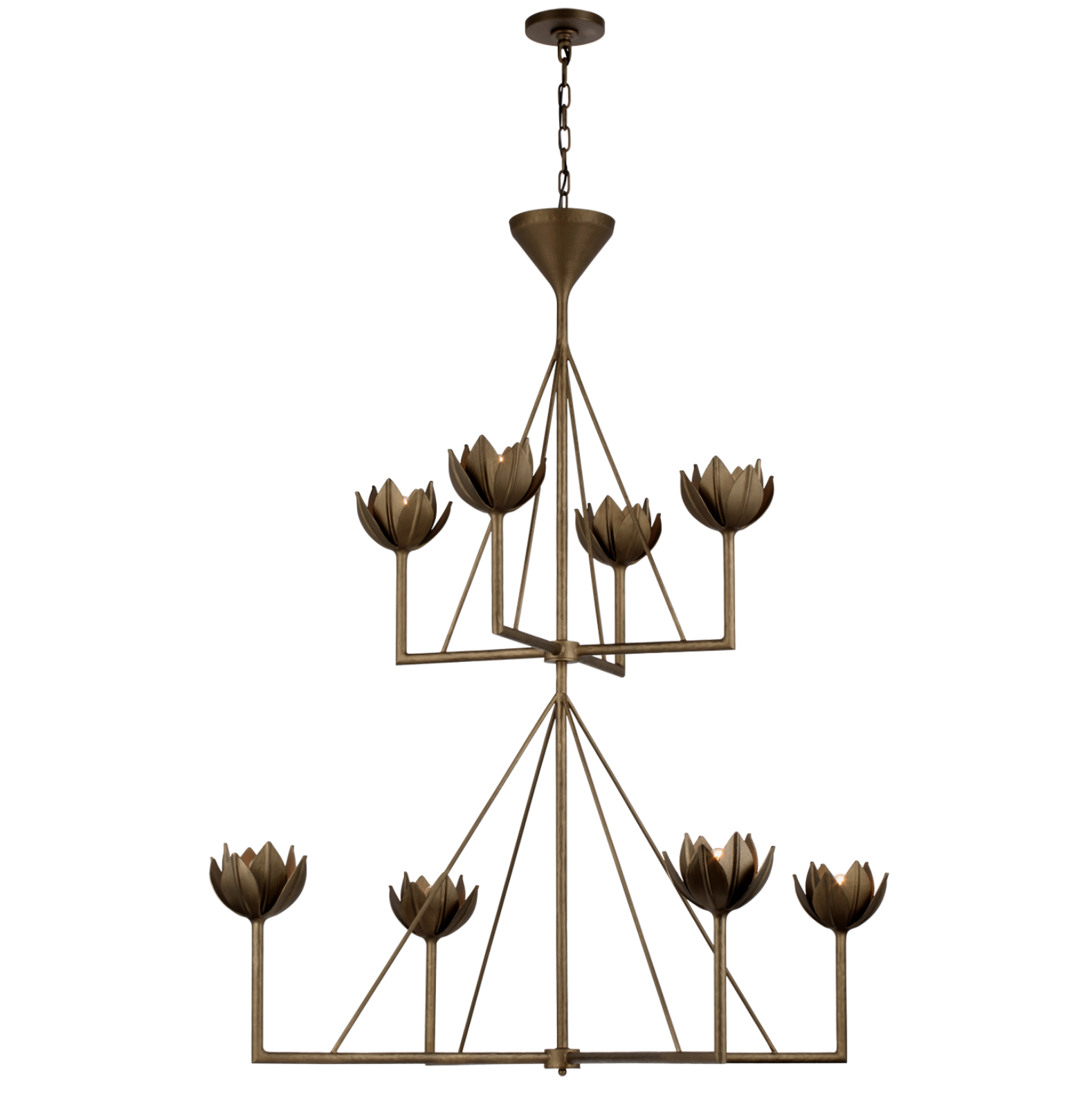Alberto Large Two Tier Chandelier