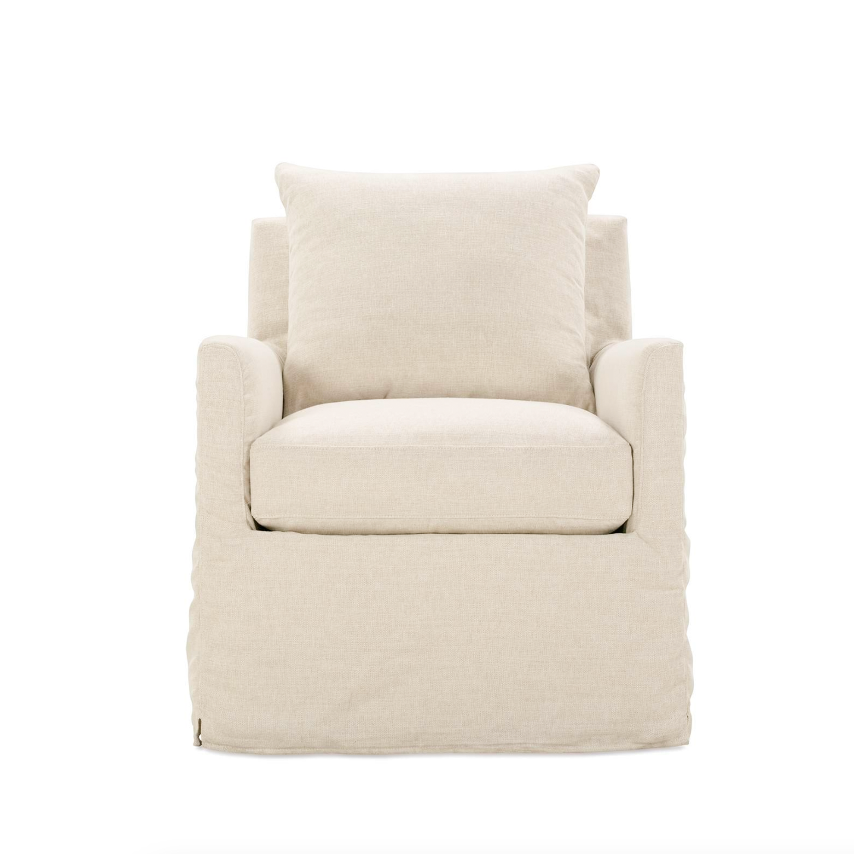 Luna Slipcovered Swivel Glider