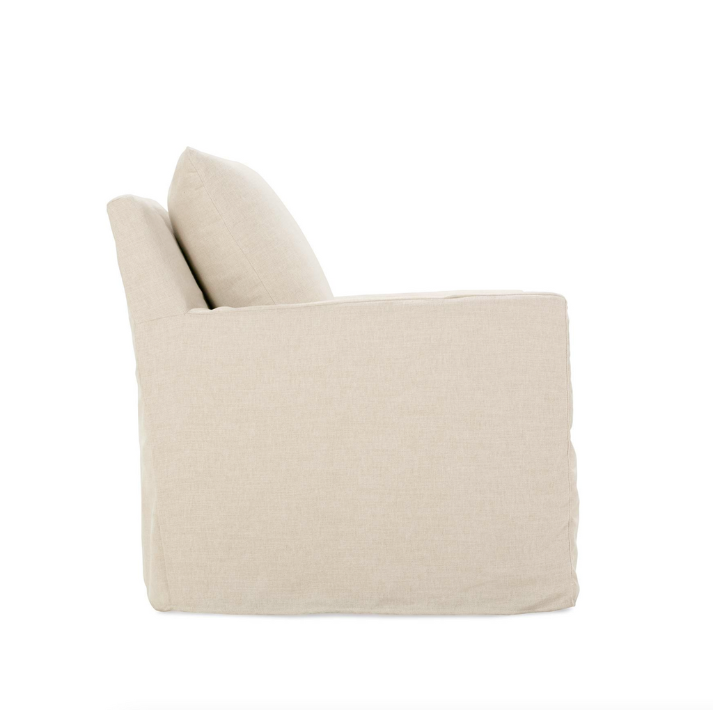 Luna Slipcovered Swivel Glider