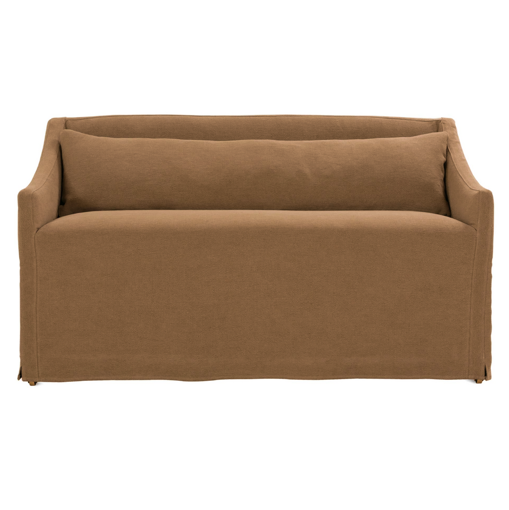 Opaline Slipcovered Banquette