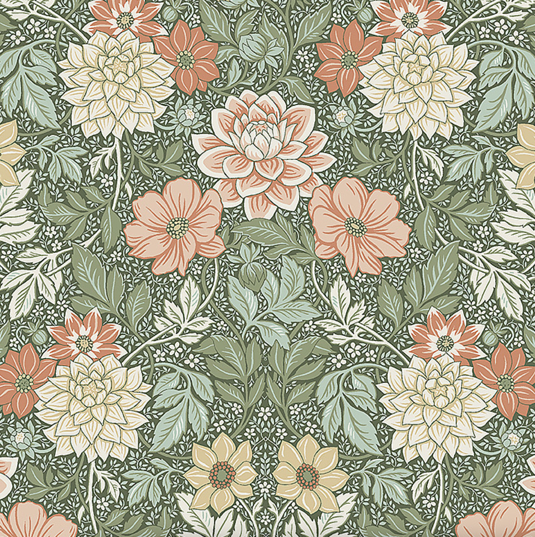 Dahlia Garden Wallpaper