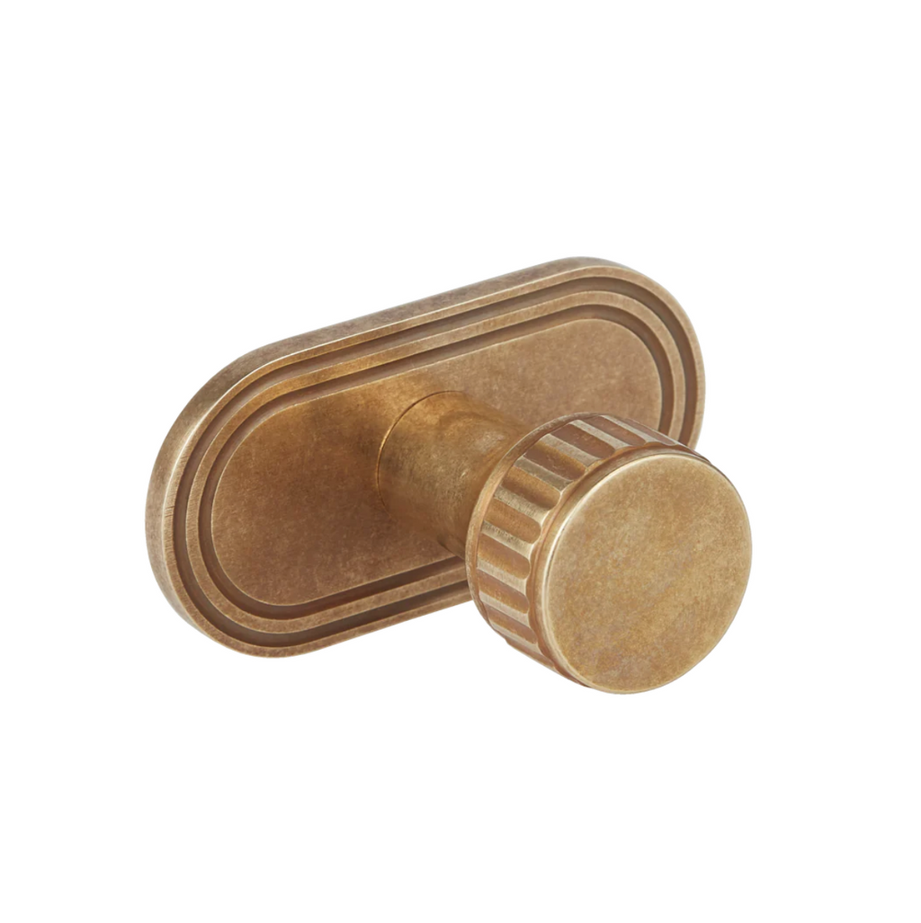 Barwick Ridged Robe Hook with Backplate