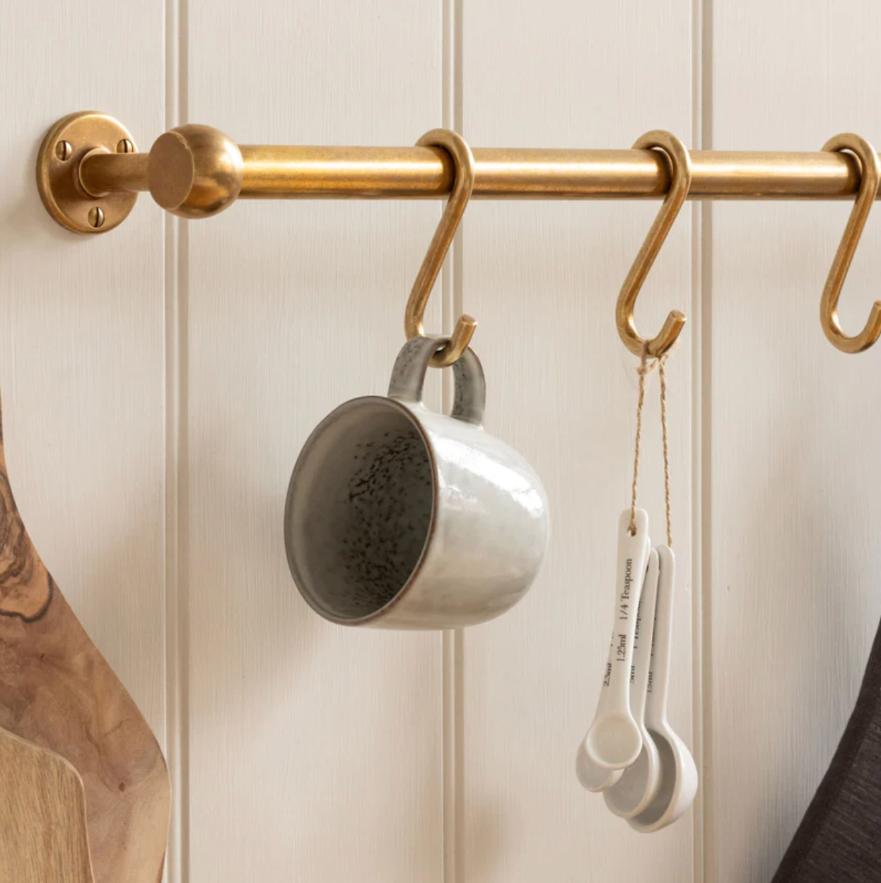 Cotswold Brass Pot Rail & S Hooks
