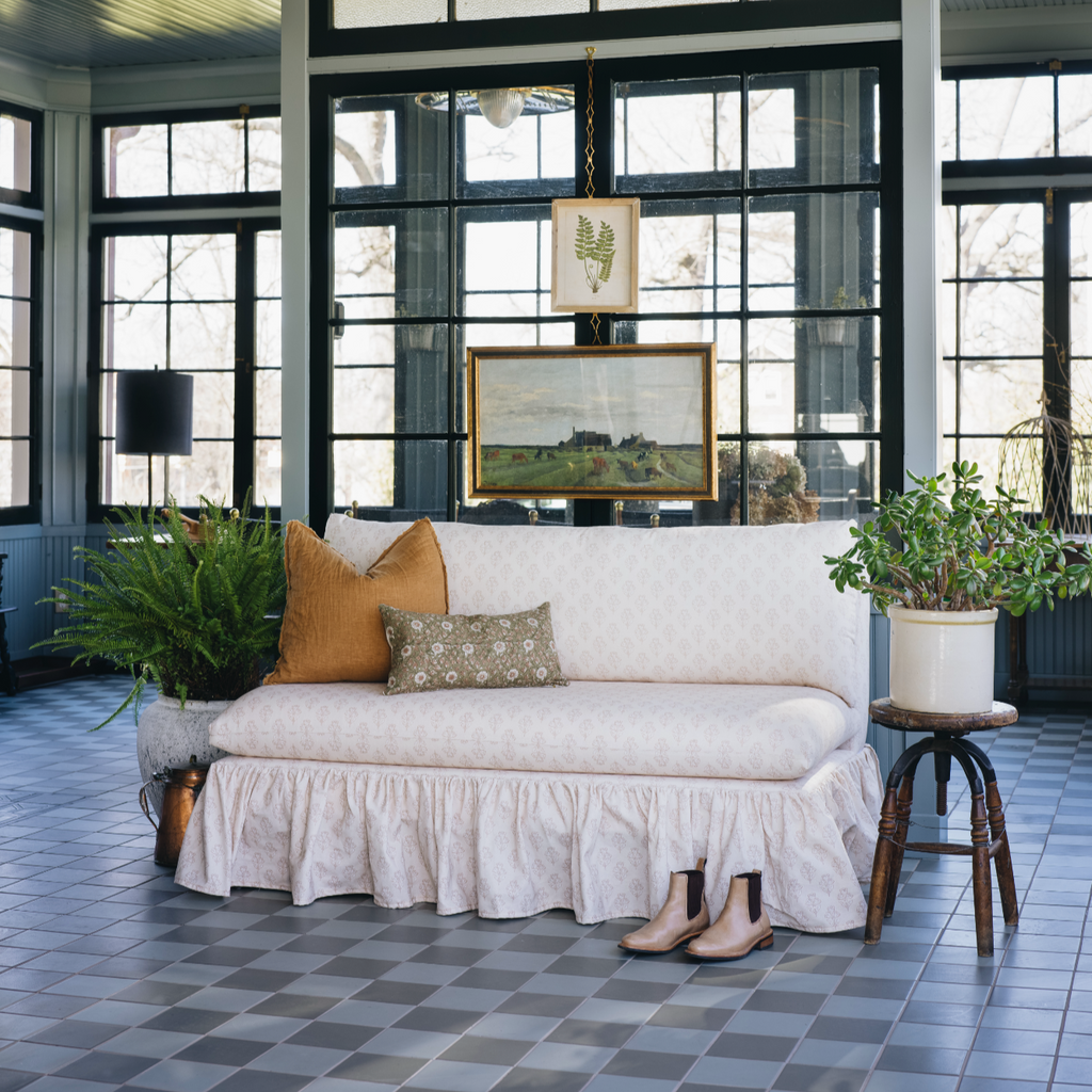Thelma Settee in Francie Cream