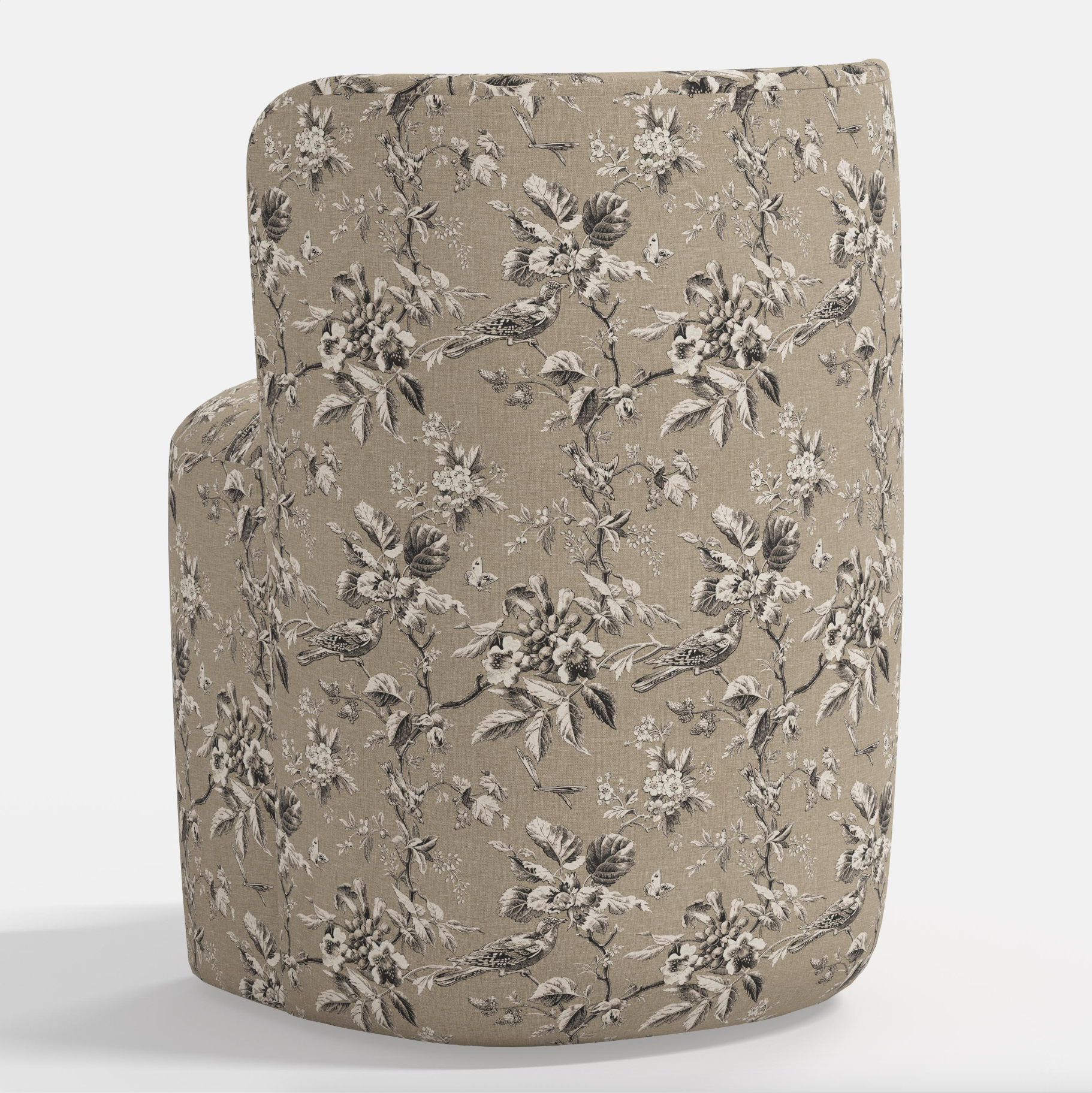 Gail Dining Chair in Michigan Bird Toile Sand