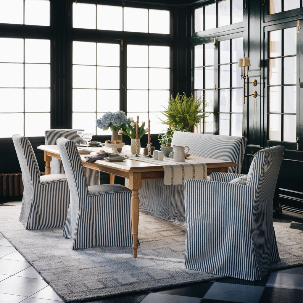 Lindy Slipcovered Dining Banquette
