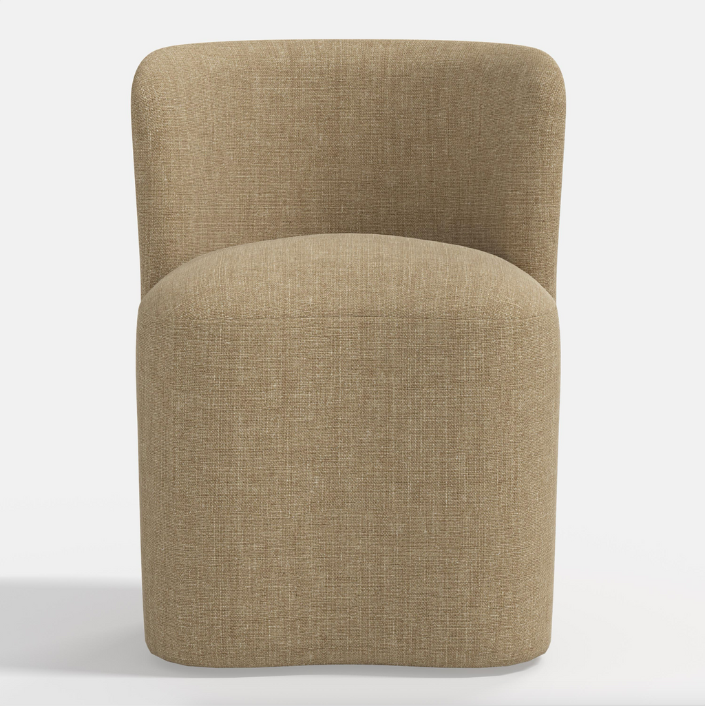 Gail Dining Chair in Relaxed Linen Burlap