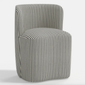 Gail Dining Chair in Jane Stripe Carbon