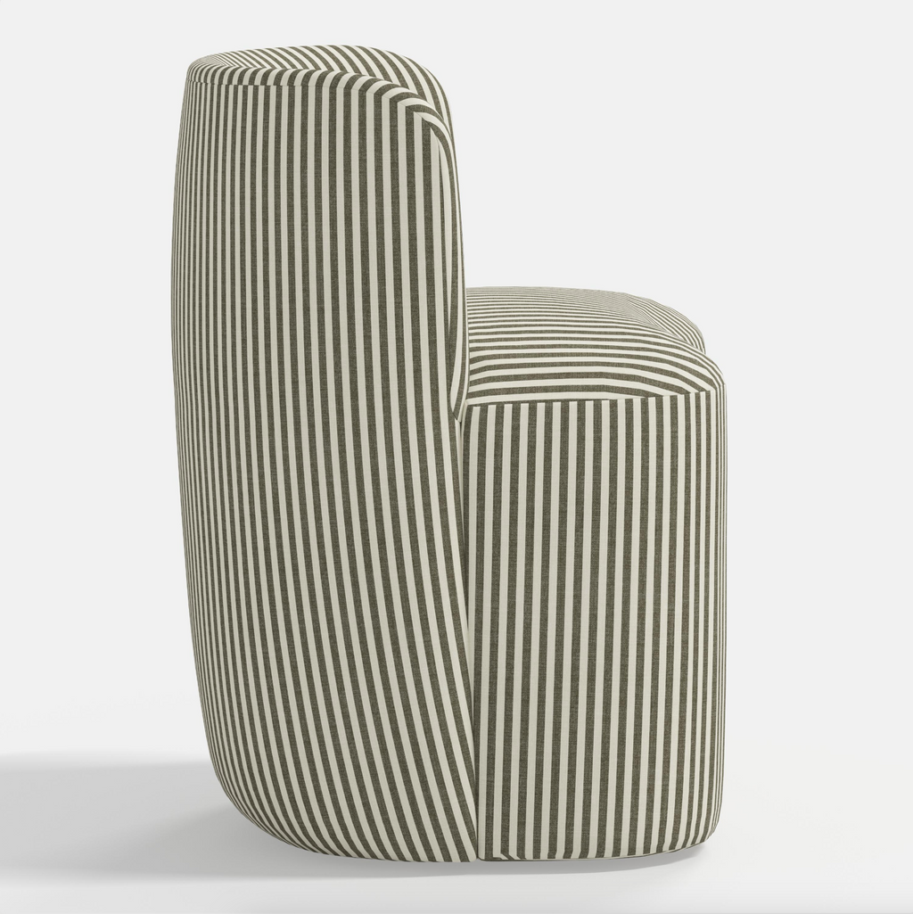 Gail Dining Chair in Jane Stripe Laurel