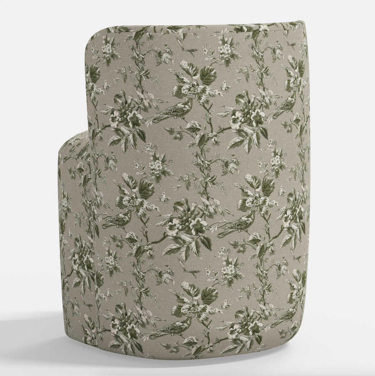 Gail Dining Chair in Michigan Bird Toile Olive