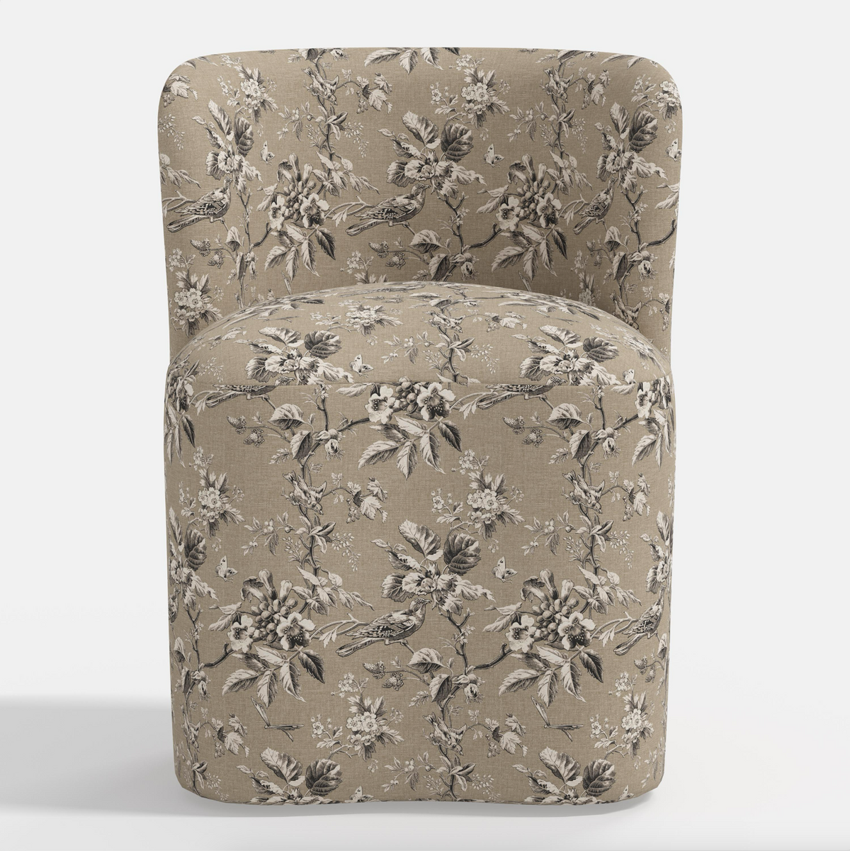 Gail Dining Chair in Michigan Bird Toile Sand