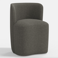 Gail Dining Chair in Textured Linen Charcoal