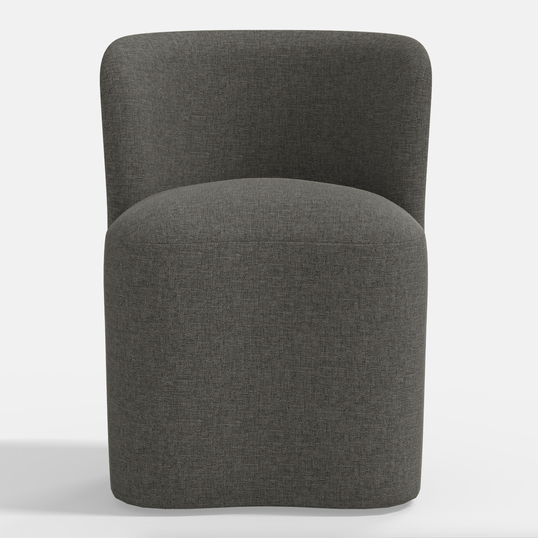 Gail Dining Chair in Textured Linen Charcoal