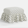 June Ottoman in Francie Blue