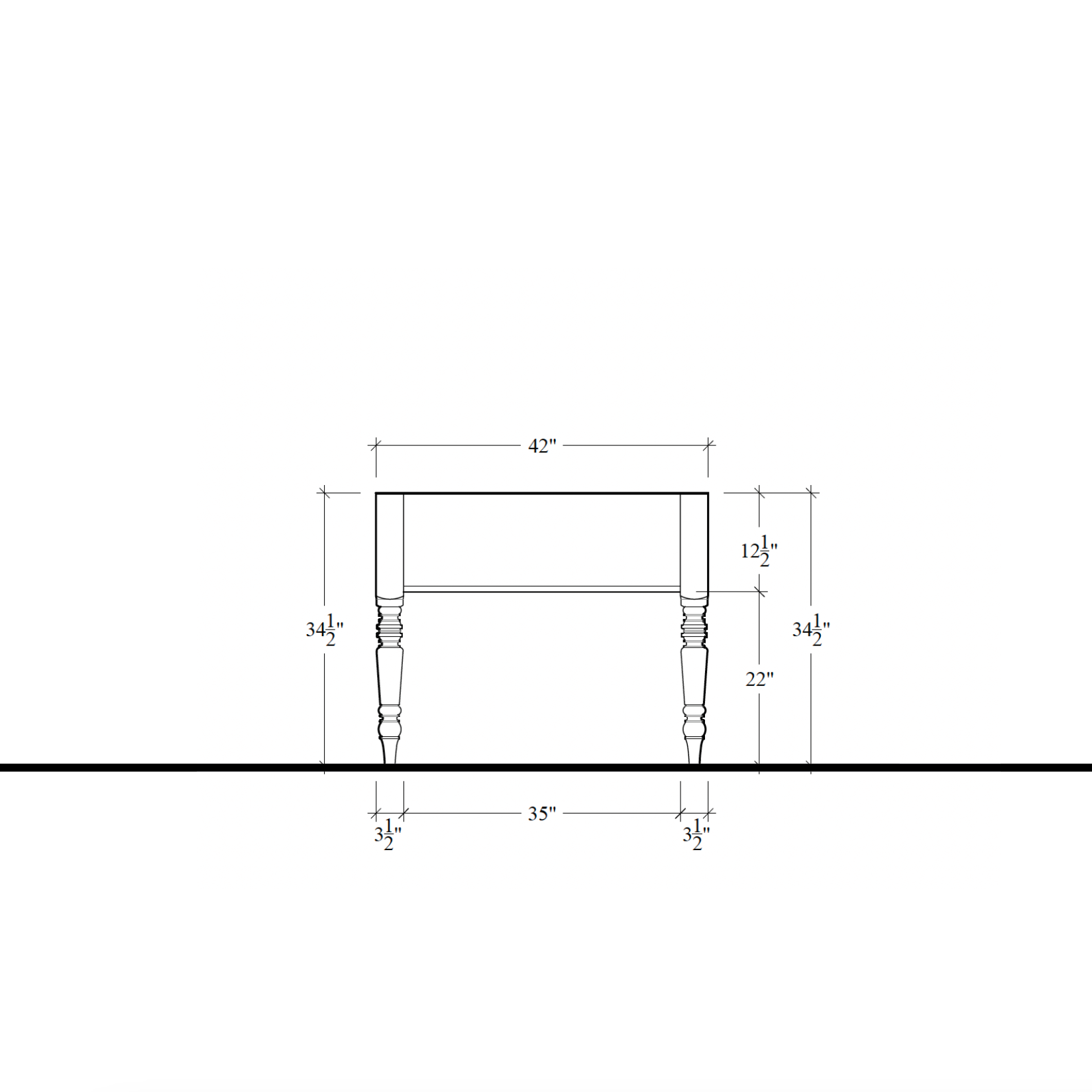 Morris Worktable - 96"