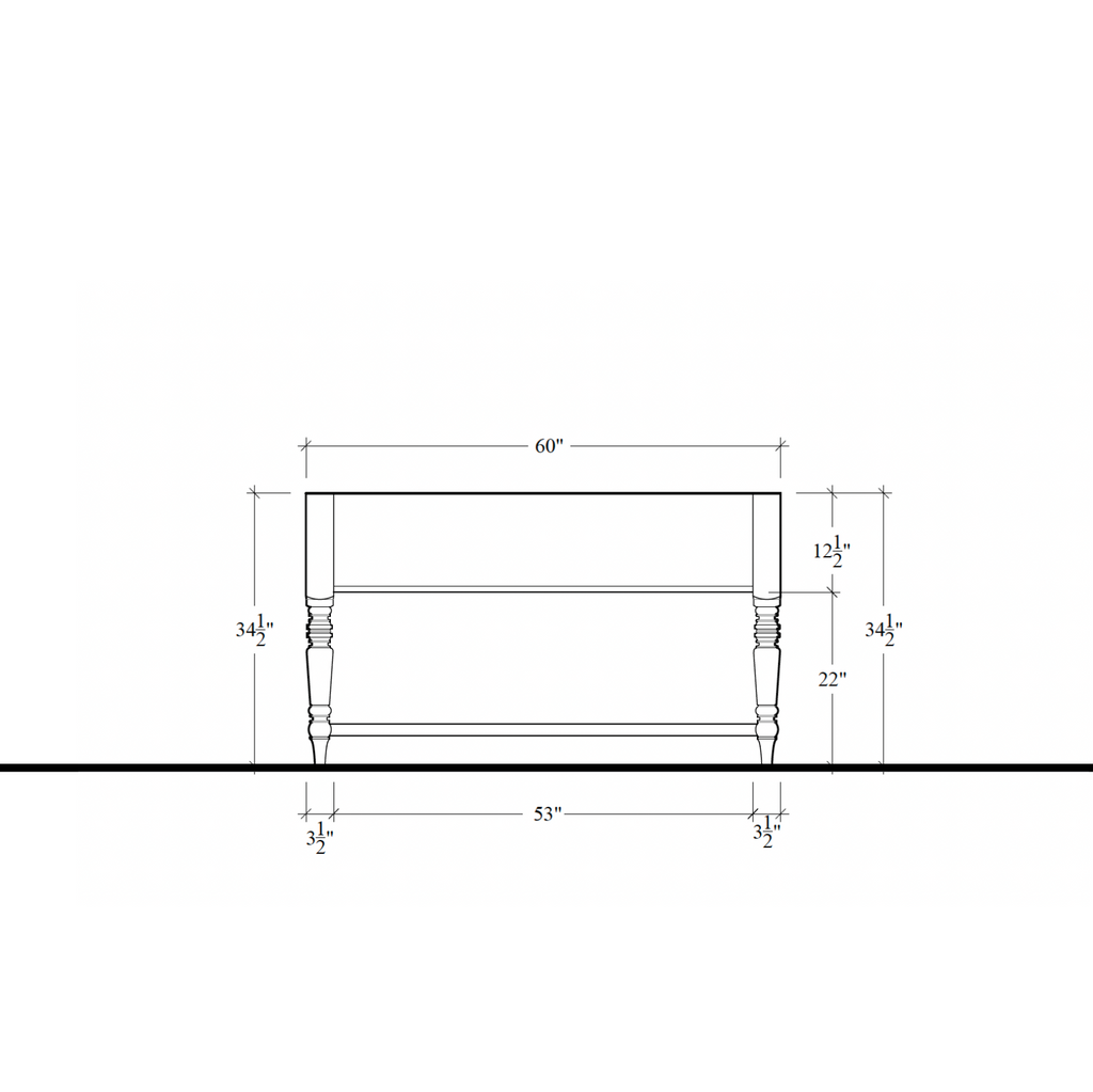Morris Storage Table - 60"