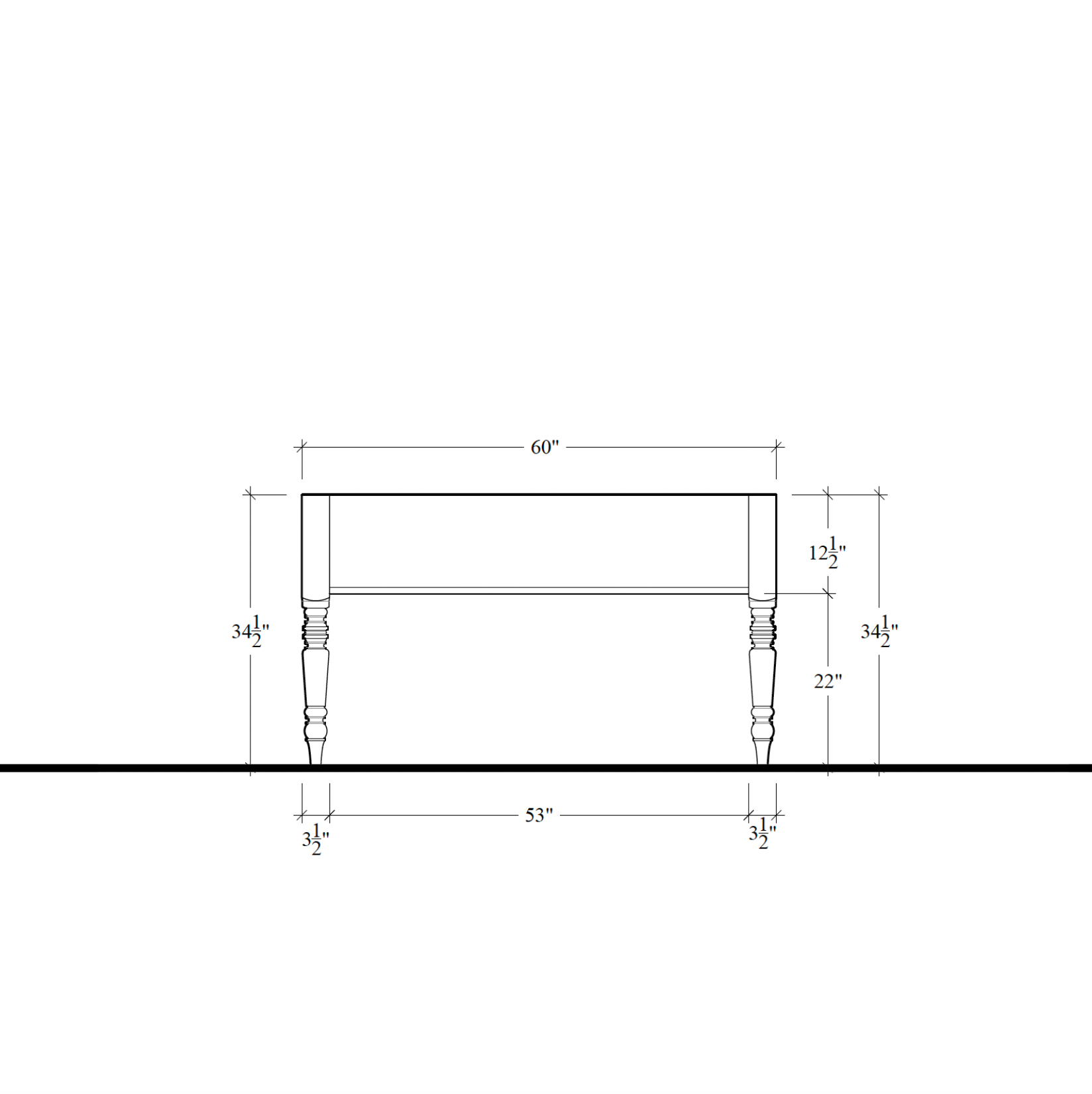 Morris Worktable - 60"